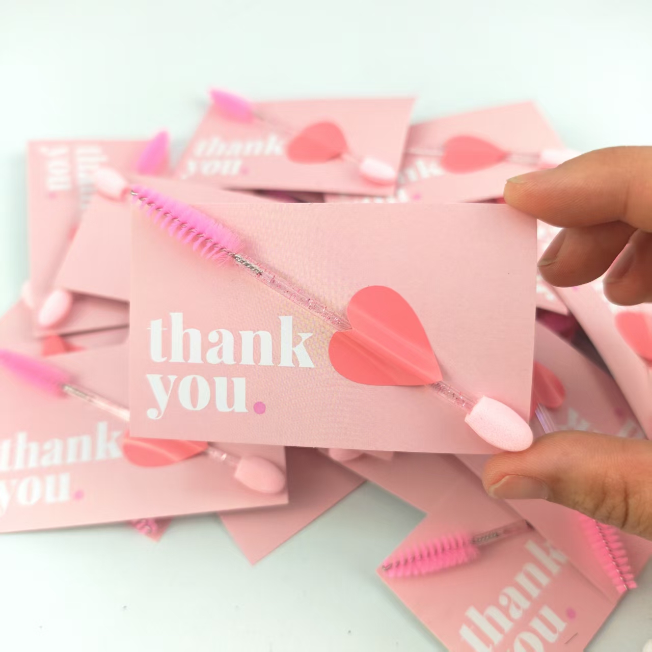 Beauty Makeup Artist - Eyelash Extension Client Thank You Cards