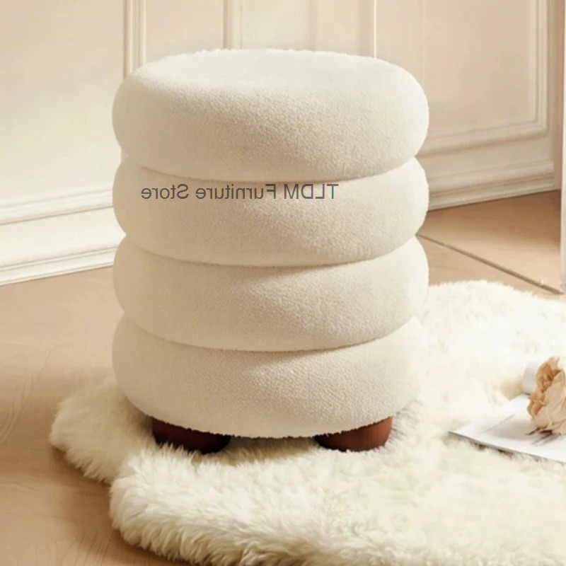 Beauty Bag Makeup - Cute Bedroom Wooden Makeup Stool Vanity