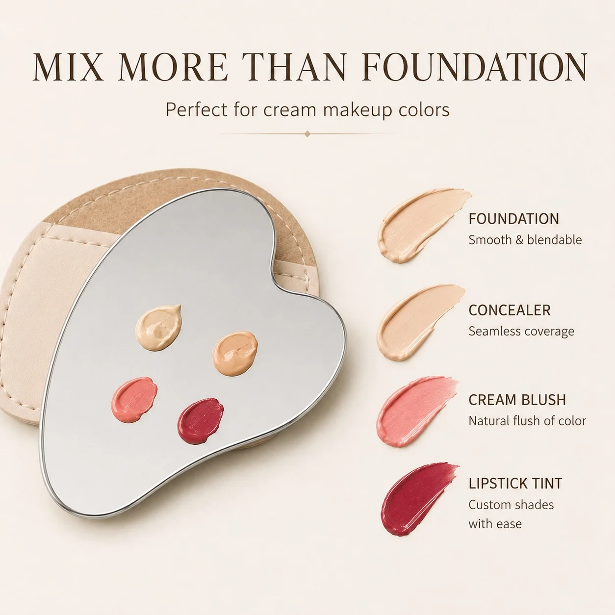 Heart Shaped Stainless Steel M - огляд і ціна Beauty Makeup Foundation