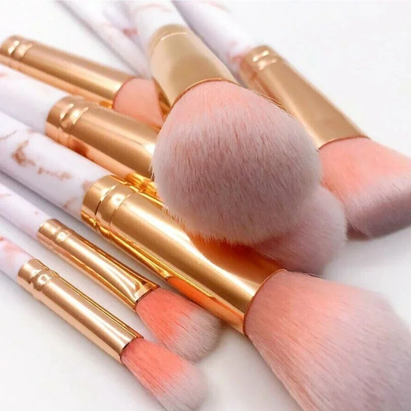 10Pcs Marble Makeup Brushes Fa - огляд і ціна Beauty Makeup Artist