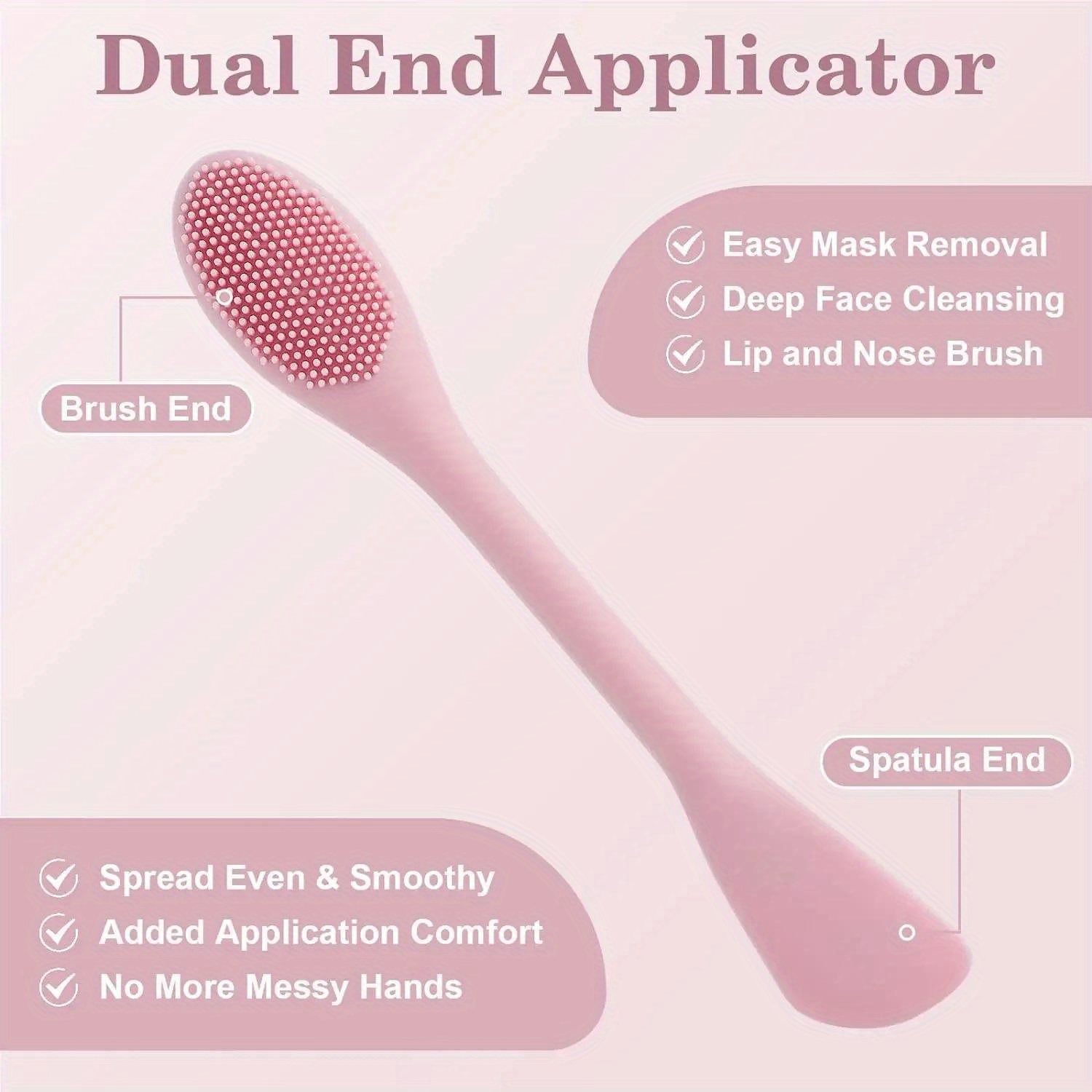 Double Head Facial Mask Brush  - огляд і ціна Beauty Makeup Artist