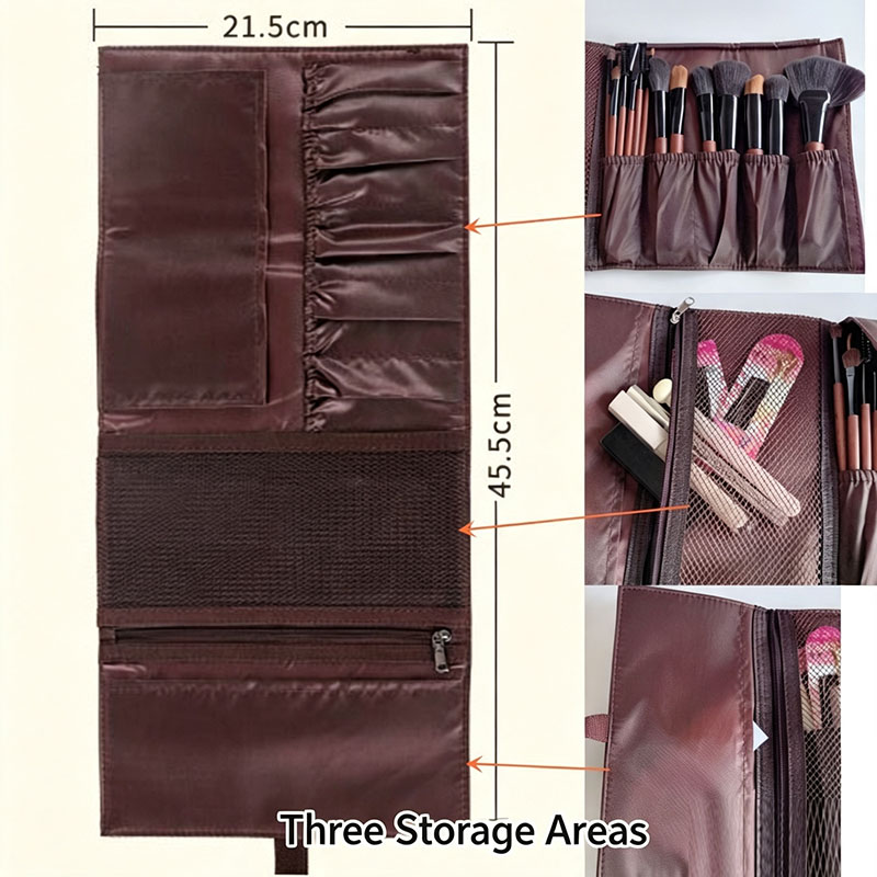 PU Leather Makeup Brush Roll B - огляд і ціна Beauty Bag Makeup