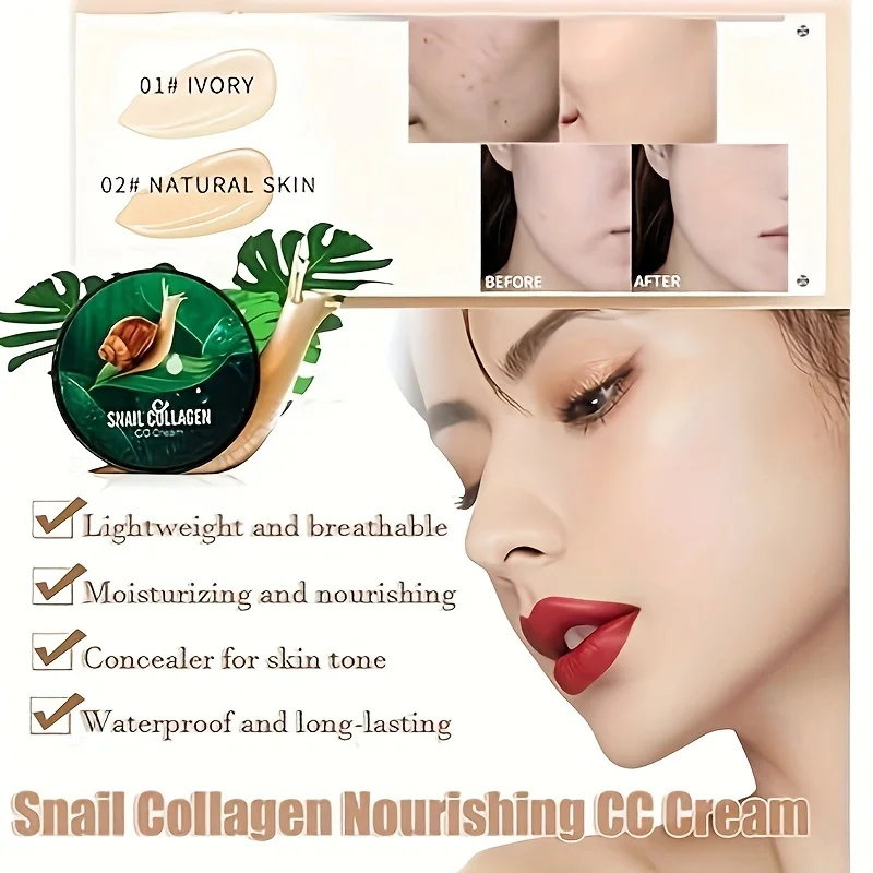 Snail Collagen CC Cream Mushro - огляд і ціна Beauty Makeup Foundation