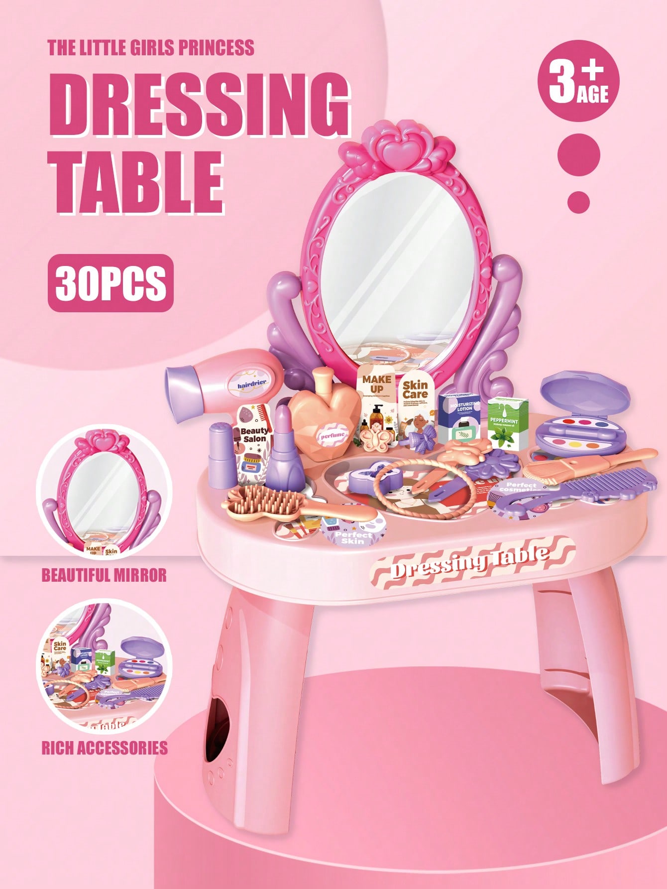 Kids Princess Vanity Dressing  - огляд і ціна Beauty Makeup Kids