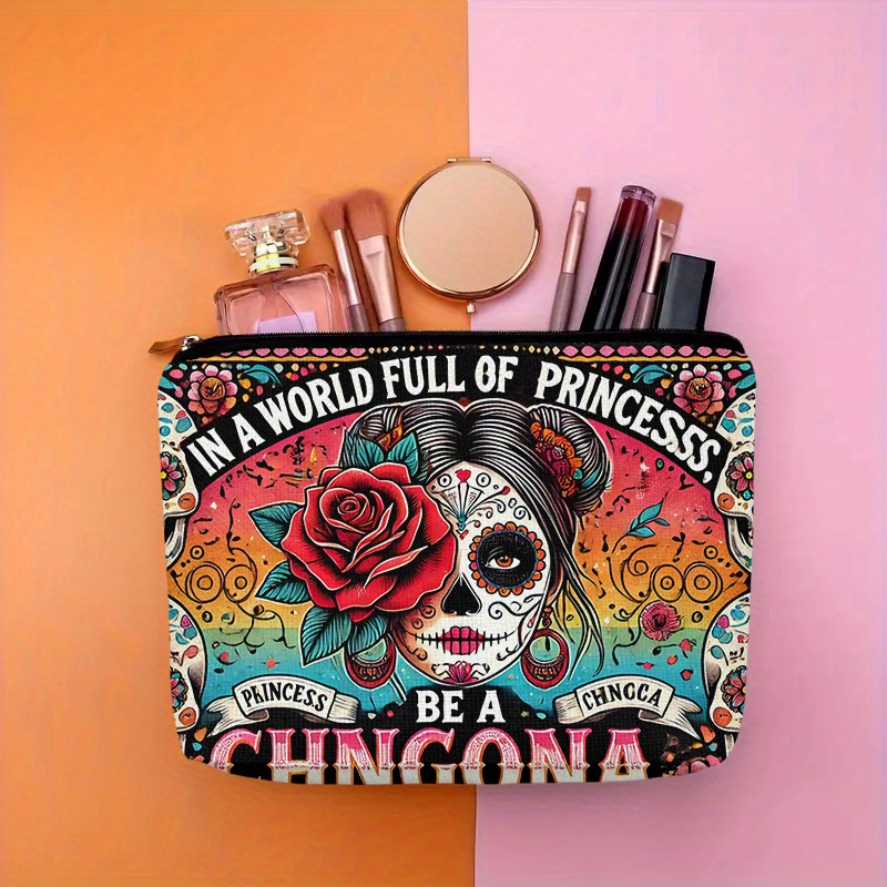 A Flower and skull cosmetic ba - огляд і ціна Beauty Bag Makeup
