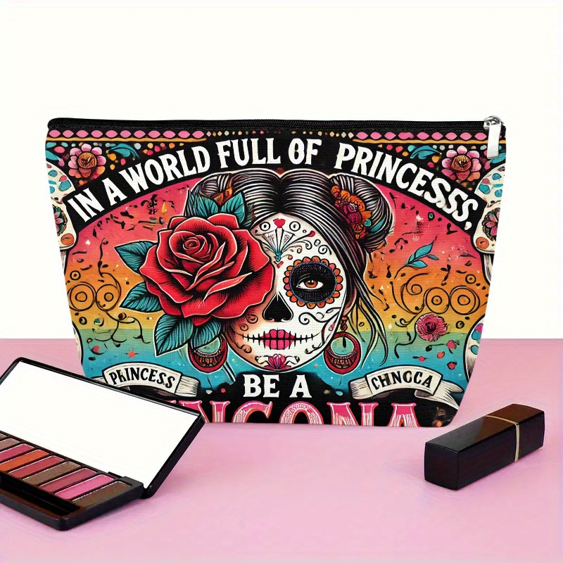 A Flower and skull cosmetic ba - огляд і ціна Beauty Bag Makeup