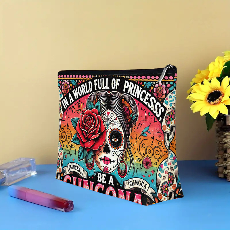 A Flower and skull cosmetic ba - огляд і ціна Beauty Bag Makeup