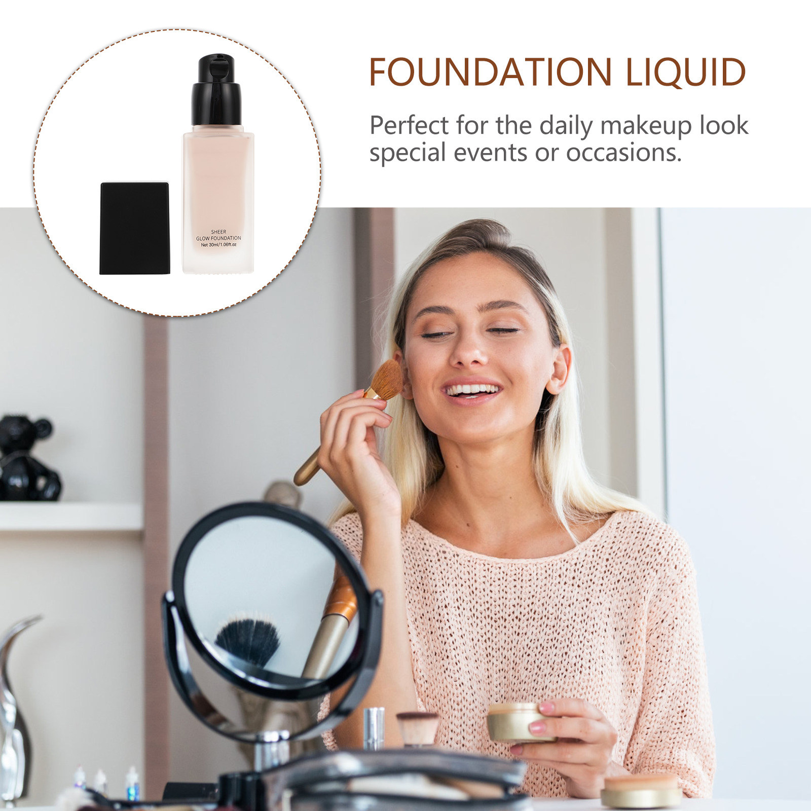 Liquid Foundation Moisturizing - огляд і ціна Concealer Full Coverage