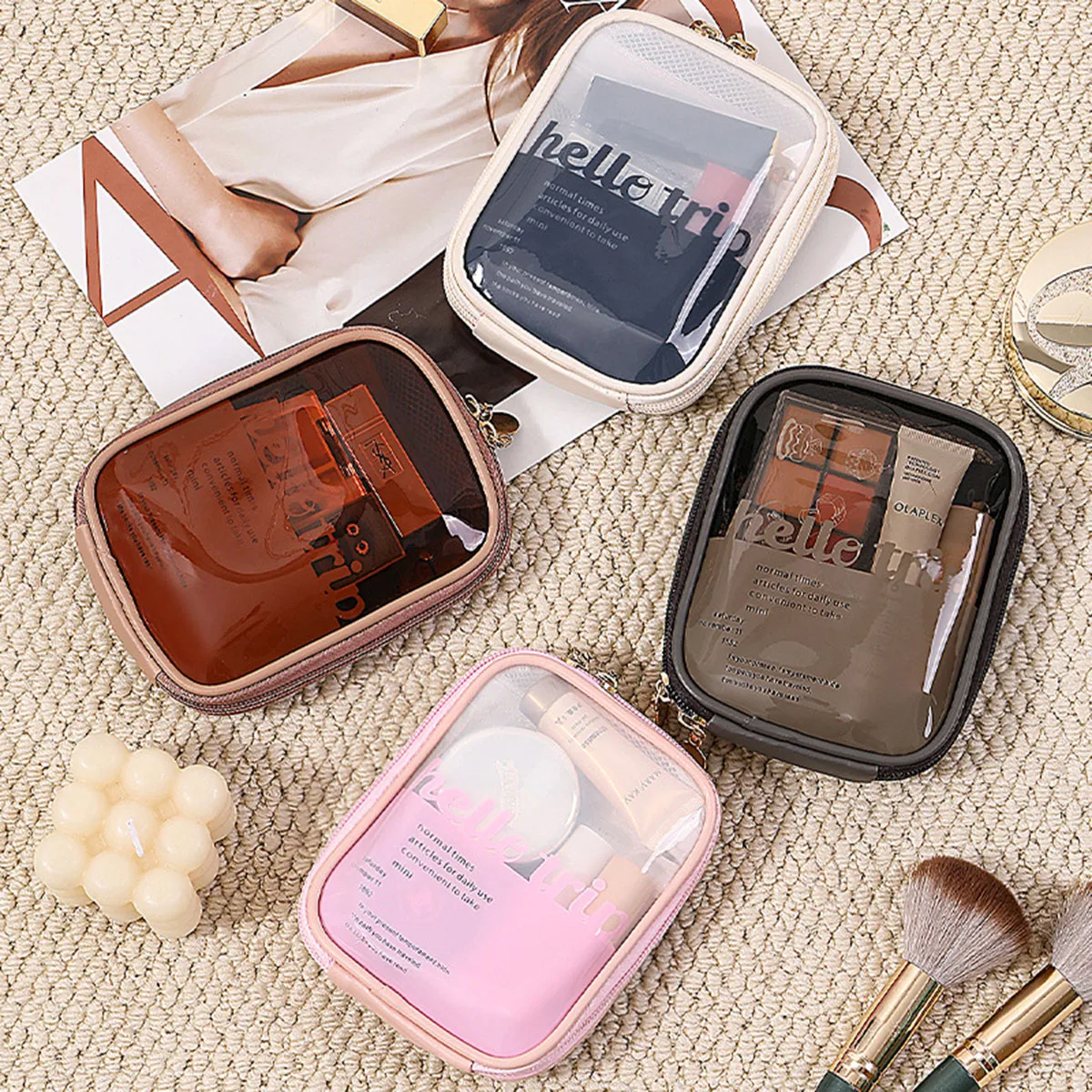 Transparent Portable Cosmetic  - огляд і ціна Beauty Bag Makeup