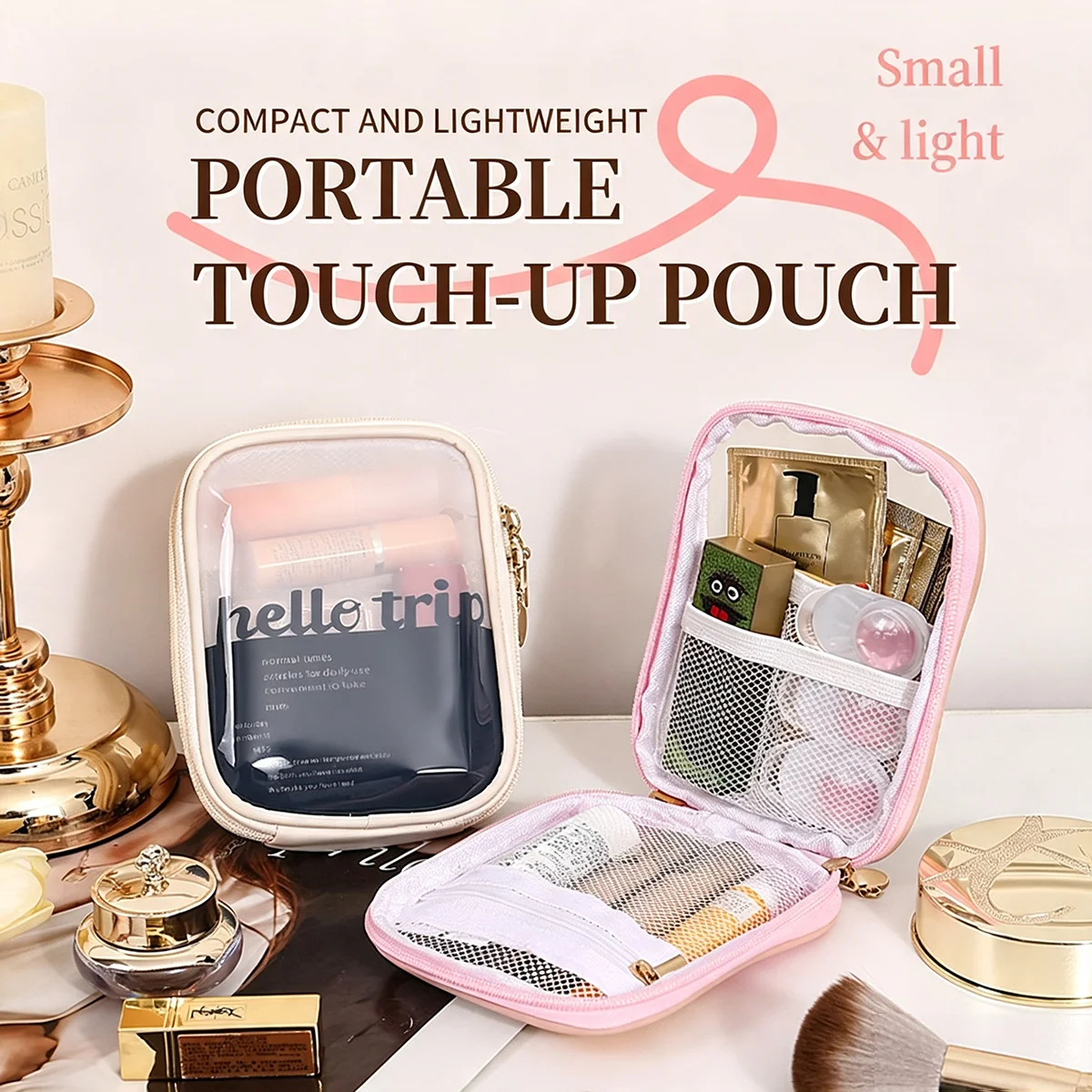 Transparent Portable Cosmetic  - огляд і ціна Beauty Bag Makeup