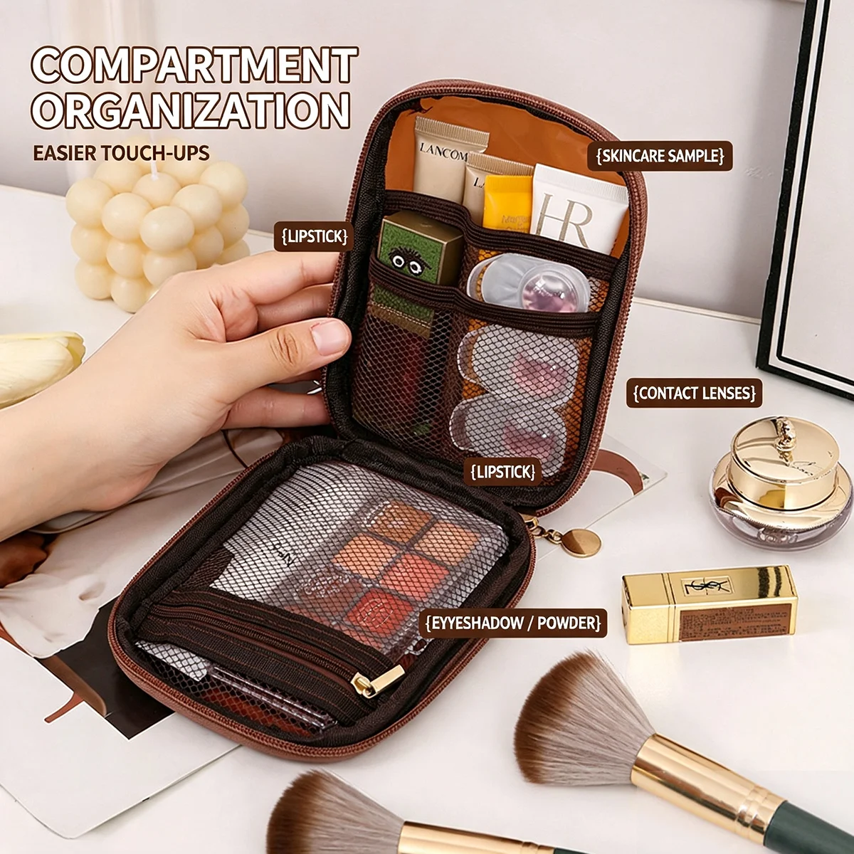 Transparent Portable Cosmetic  - огляд і ціна Beauty Bag Makeup