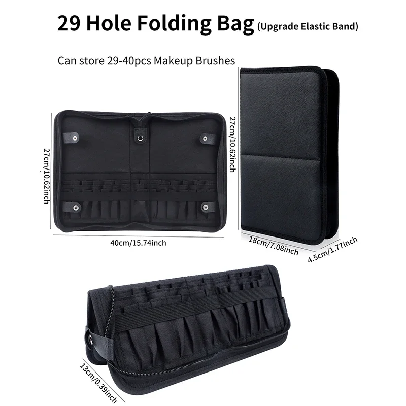29/23 Holes Foldable Makeup Br - огляд і ціна Beauty Bag Makeup