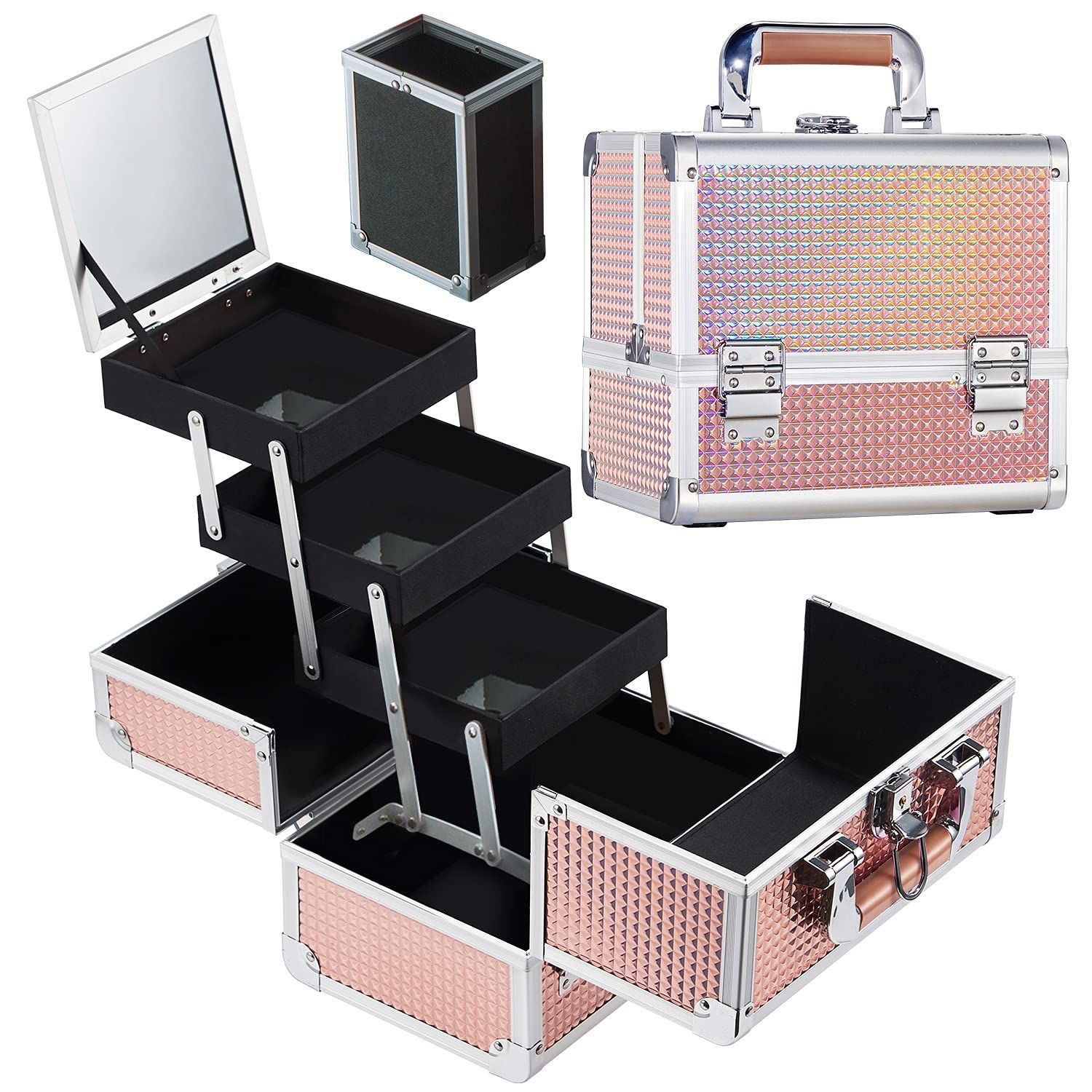 2026 3-Tray Aluminum Makeup Ca - огляд і ціна Beauty Makeup Artist