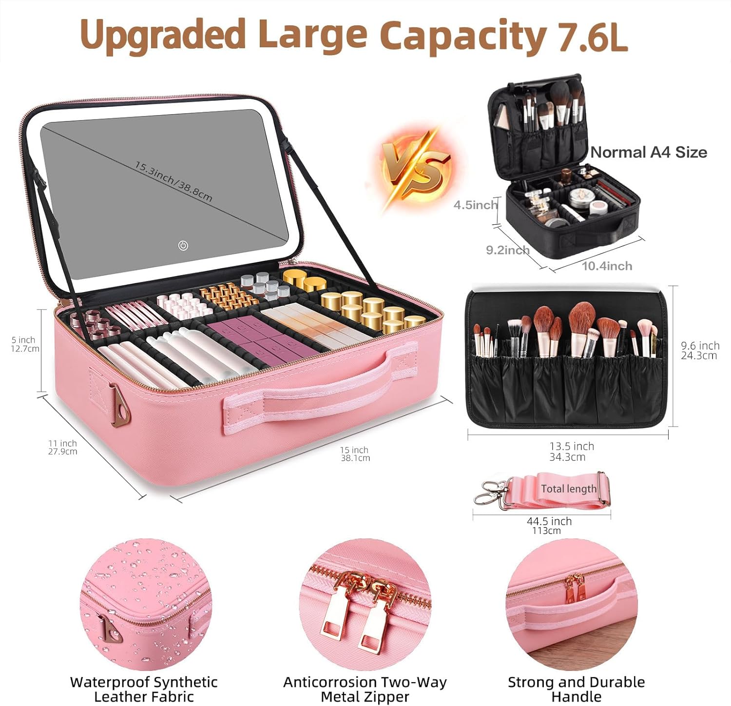 Large Capacity Makeup Bag 15'' - огляд і ціна Beauty Bag Makeup